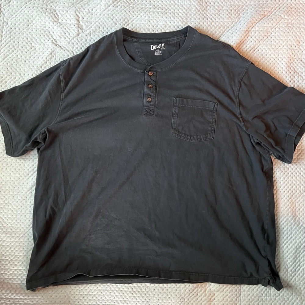 Heavyweight cotton, Henley style